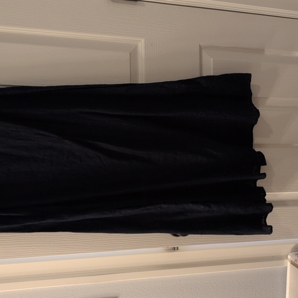 Sleeper Brigitte linen midi navy sz L EUC - Picture 8 of 10